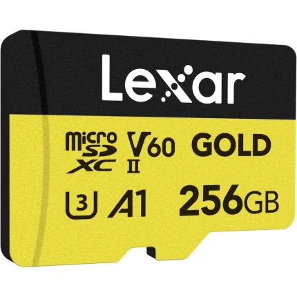 Carte mémoire microSD LEXAR Gold 256GB UHS-II 280MB/s 180MB/s (LMSGOLD256G-BNNNG) - Achat Maroc - Linksolutions