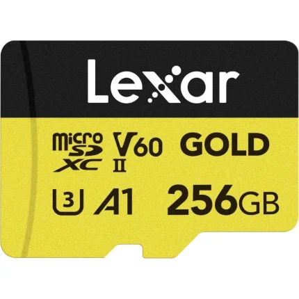 Carte mémoire microSD LEXAR Gold 256GB UHS-II 280MB/s 180MB/s (LMSGOLD256G-BNNNG) - Prix moins cher - Linksolutions