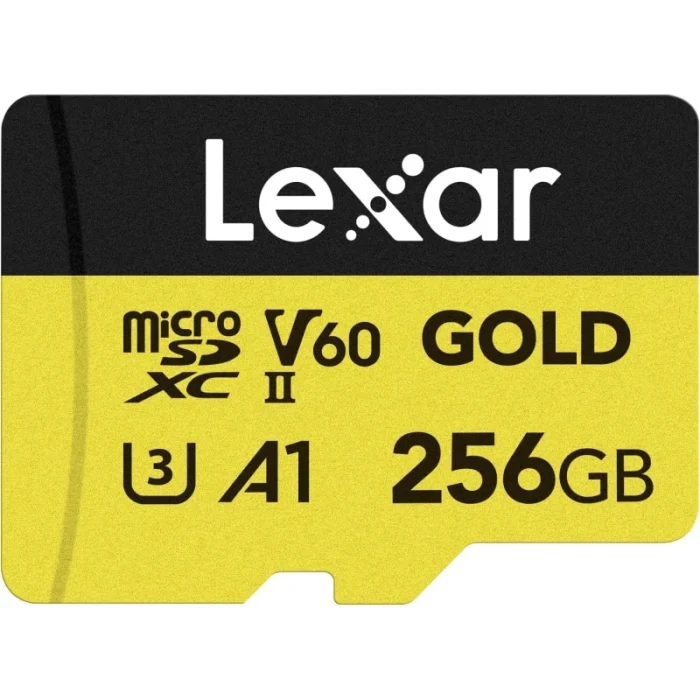 Carte mémoire microSD LEXAR Gold 256GB UHS-II 280MB/s 180MB/s (LMSGOLD256G-BNNNG) - Prix moins cher - Linksolutions