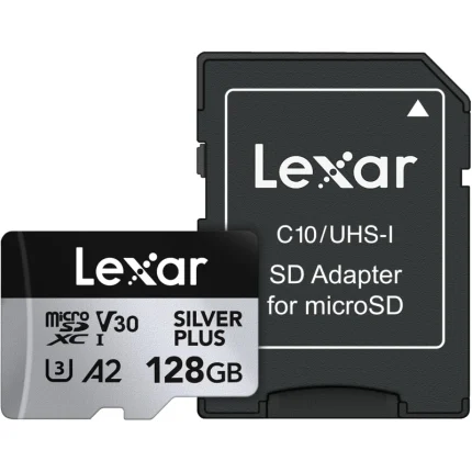 Carte mémoire microSD LEXAR Silver Plus 128GB UHS-I 205MB/s (LMSSIPL128G-BNANG) - Prix moins cher - Linksolutions