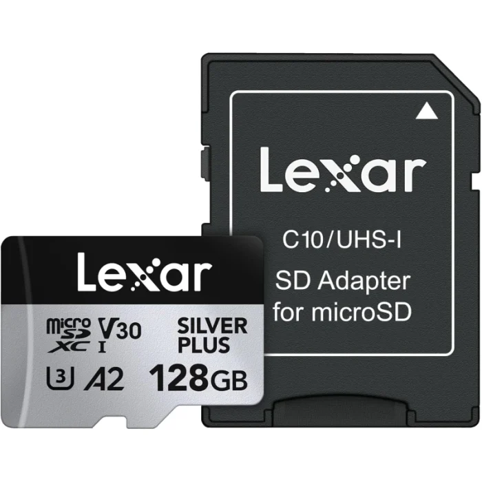 Carte mémoire microSD LEXAR Silver Plus 128GB UHS-I 205MB/s (LMSSIPL128G-BNANG) - Prix moins cher - Linksolutions