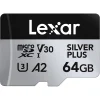 Carte mémoire microSD LEXAR Silver Plus 64GB UHS-I 205MB/s (LMSSIPL064G-BNANG) - Prix moins cher - Linksolutions