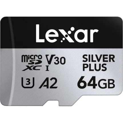 Carte mémoire microSD LEXAR Silver Plus 64GB UHS-I 205MB/s (LMSSIPL064G-BNANG) - Prix moins cher - Linksolutions