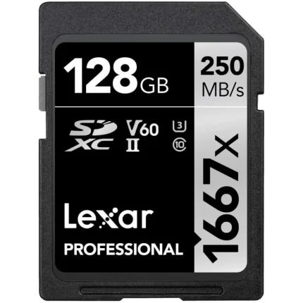 Carte mémoire SD LEXAR 1667X 128GB UHS-II 250MB/s 120MB/s (LSD128CB1667) - Prix moins cher - Linksolutions