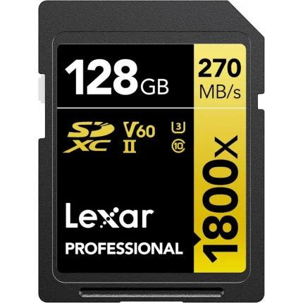 Carte mémoire SD LEXAR 1800X 128GB UHS-II 280MB/s 205MB/s (LSD1800128G-BNNNG) - Prix moins cher - Linksolutions