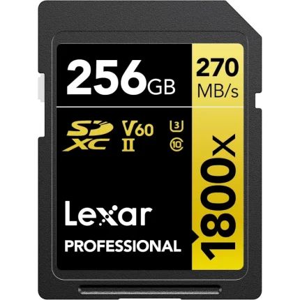 Carte mémoire SD LEXAR 1800X 256GB UHS-II 280MB/s 205MB/s (LSD1800256G-BNNNG) - Prix moins cher - Linksolutions