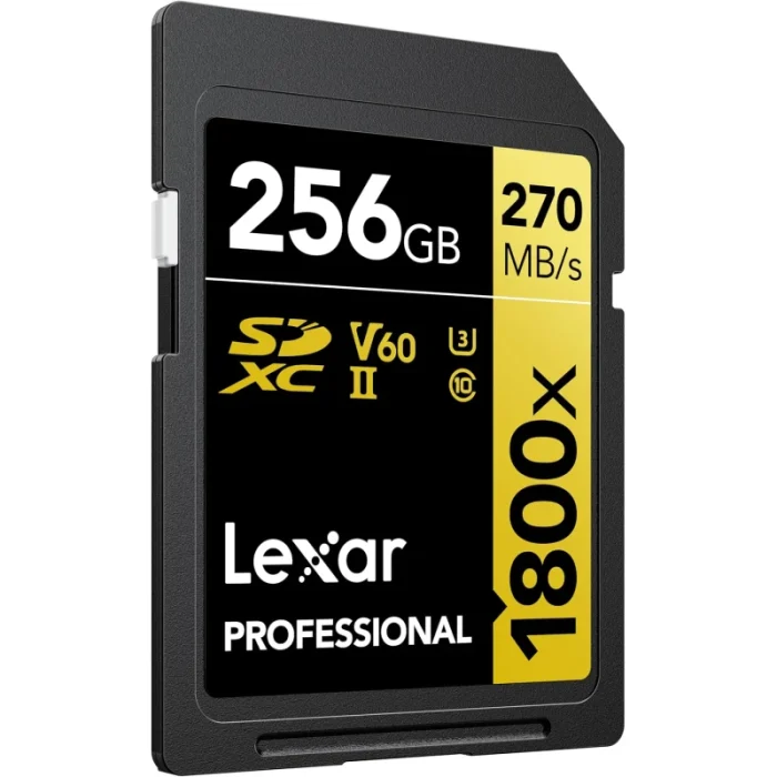 Carte mémoire SD LEXAR 1800X 256GB UHS-II 280MB/s 205MB/s (LSD1800256G-BNNNG) - Achat Maroc - Linksolutions
