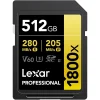 Carte mémoire SD LEXAR 1800X 512GB UHS-II 280MB/s 205MB/s (LSD1800512G-BNNNG) - Prix Maroc - Linksolutions