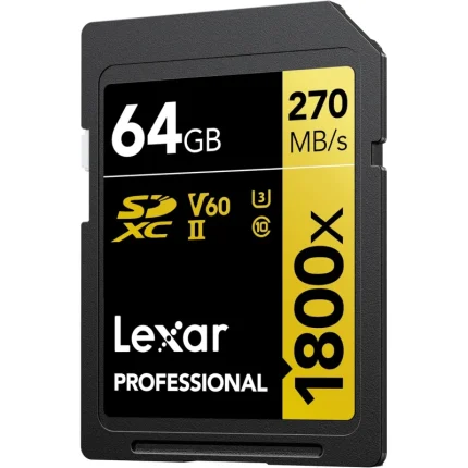 Carte mémoire SD LEXAR 1800X 64GB UHS-II 280MB/s 205MB/s (LSD1800064G-BNNNG) - Achat Maroc - Linksolutions
