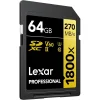 Carte mémoire SD LEXAR 1800X 64GB UHS-II 280MB/s 205MB/s (LSD1800064G-BNNNG) - Prix Maroc - Linksolutions