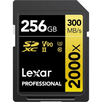 Carte mémoire SD LEXAR 2000X 256GB UHS-II 300MB/s 260MB/s (LSD2000256G-BNNNG) - Prix Maroc - Linksolutions