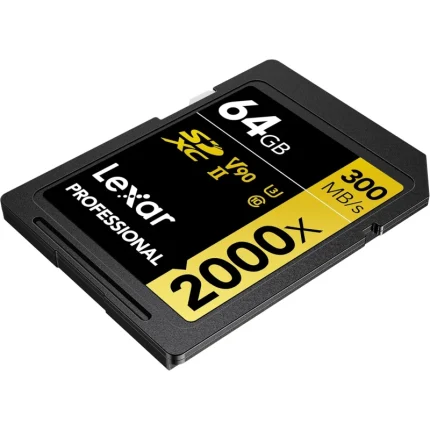 Carte mémoire SD LEXAR 2000X 64GB UHS-II 300MB/s 260MB/s (LSD2000064G-BNNNG) - Prix moins cher - Linksolutions