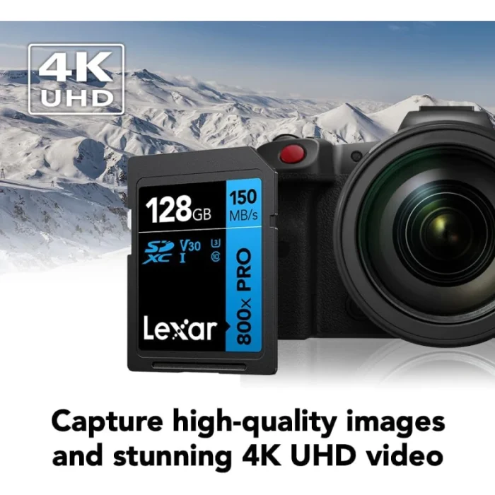 Carte mémoire SD LEXAR 800X Pro 128GB UHS-I 150MB/s (LSD0800P128G-BNNNG) - Prix moins cher - Linksolutions