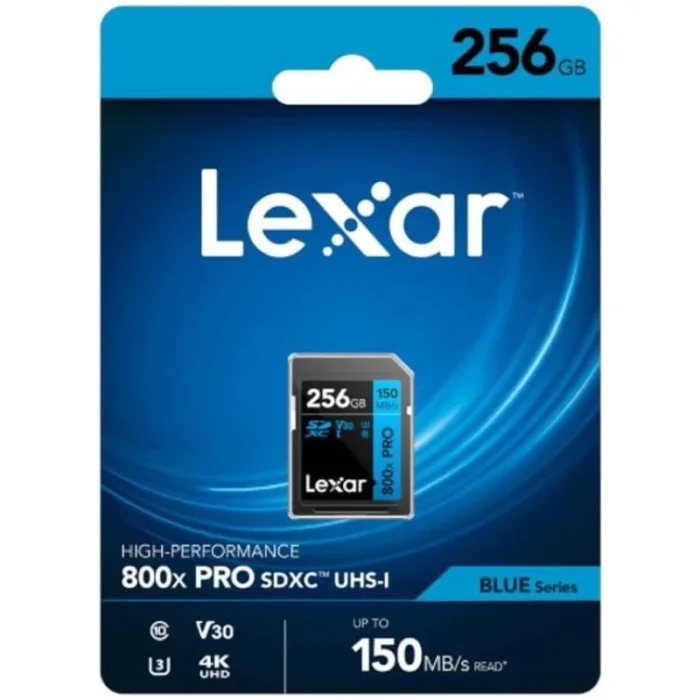 Carte mémoire SD LEXAR 800X Pro 256GB UHS-I 150MB/s (LSD0800P256G-BNNNG) - Achat Maroc - Linksolutions