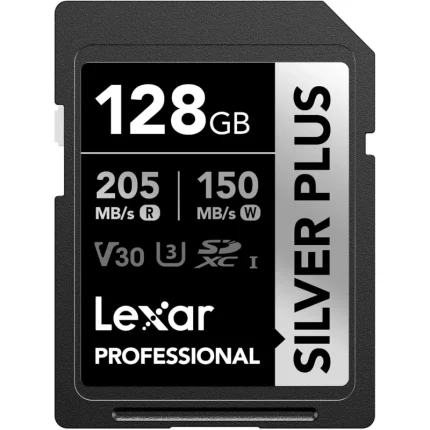 Carte mémoire SD LEXAR Silver Plus 128GB UHS-I 205MB/s (LSDSIPL128G-BNNNG) - Prix moins cher - Linksolutions