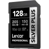 Carte mémoire SD LEXAR Silver Plus 128GB UHS-I 205MB/s (LSDSIPL128G-BNNNG) - Prix moins cher - Linksolutions