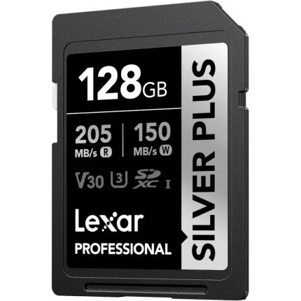 Carte mémoire SD LEXAR Silver Plus 128GB UHS-I 205MB/s (LSDSIPL128G-BNNNG) - Prix moins cher - Linksolutions