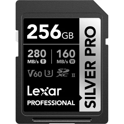 Carte mémoire SD LEXAR Silver Pro 256GB UHS-II 280MB/s (LSDSIPR256G-BNNNG) - Prix Maroc - Linksolutions