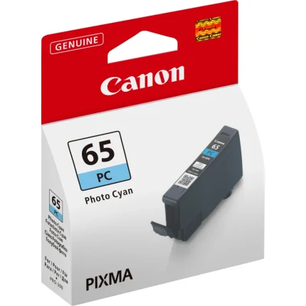 cartouche d’encre canon cli 65 pc cyan photo originale (4220c001aa)
