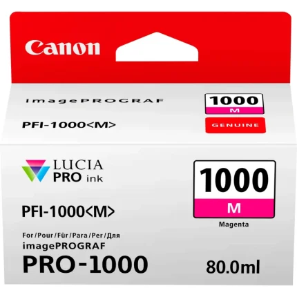 cartouche d'encre canon pfi 1000 magenta original (0548c001aa)