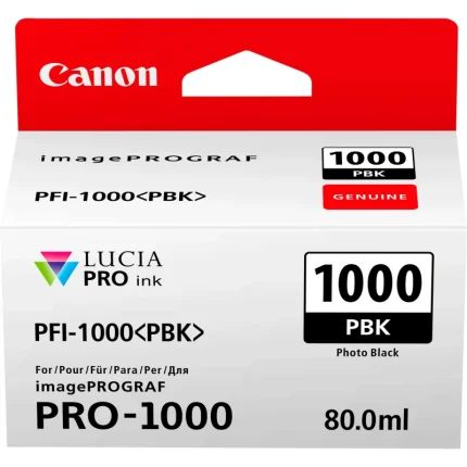 cartouche d'encre canon pfi 1000 noir photo original (0546c001aa)