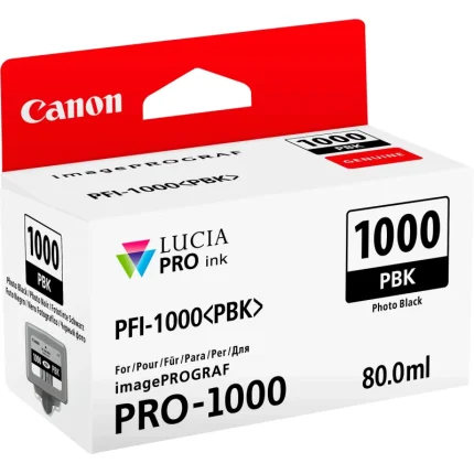 cartouche d'encre canon pfi 1000 noir photo original (0546c001aa)