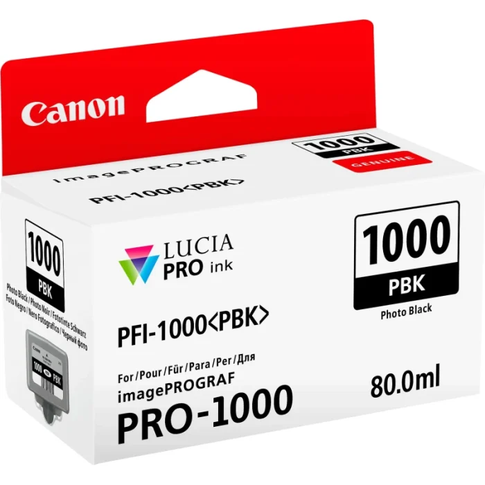 cartouche d'encre canon pfi 1000 noir photo original (0546c001aa)
