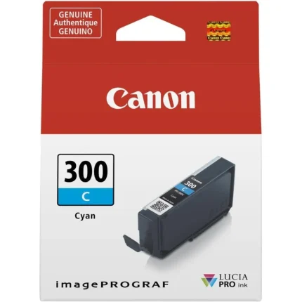 cartouche d'encre canon pfi 300 cyan original (4194c001aa)