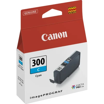 cartouche d'encre canon pfi 300 cyan original (4194c001aa)