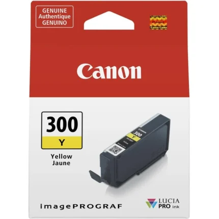 cartouche d'encre canon pfi 300 jaune original (4196c001aa)