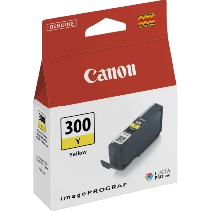 cartouche d'encre canon pfi 300 jaune original (4196c001aa)