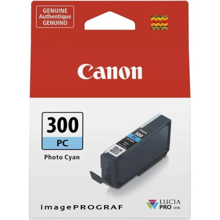 cartouche d'encre canon pfi 300 photo cyan original (4197c001aa)