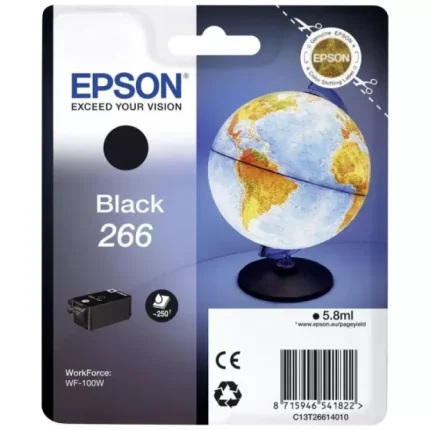 Cartouche encre EPSON Globe 266 DURABrite Ultra N – WF 100 (C13T26614010) - Prix moins cher - Linksolutions