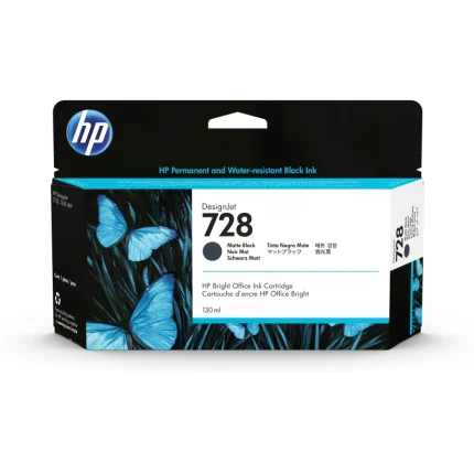 Cartouche encre HP 728 130ml Matte Black (3WX25A) - Prix moins cher - Linksolutions