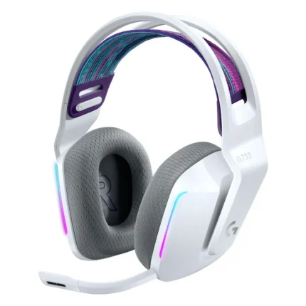 Casque Gaming Sans Fil LOGITECH G733 LIGHTSPEED RGB Blanc (981-000883) - Achat Maroc - Linksolutions