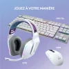 Casque Gaming Sans Fil LOGITECH G733 LIGHTSPEED RGB Blanc (981-000883) - Achat Maroc - Linksolutions