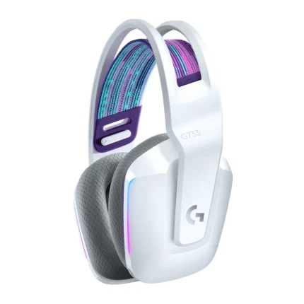 Casque Gaming Sans Fil LOGITECH G733 LIGHTSPEED RGB Blanc (981-000883) - Prix Maroc - Linksolutions