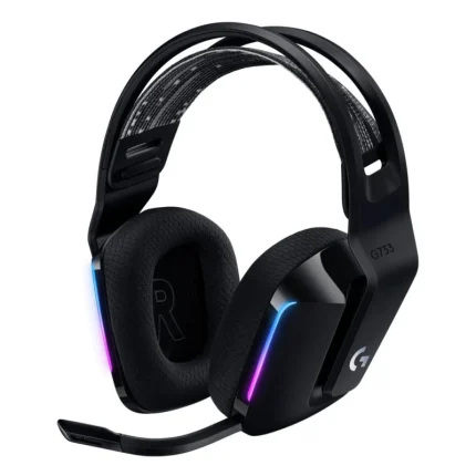 Casque Gaming Sans Fil LOGITECH G733 LIGHTSPEED RGB Noir (981-000864) - Achat Maroc - Linksolutions