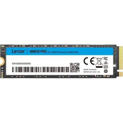 Disque SSD interne LEXAR NM610 Pro 1TB M.2 NVMe PCIe Gen3 3300MB/s (LNM610P001T-RNNNG) - Prix Maroc - Linksolutions