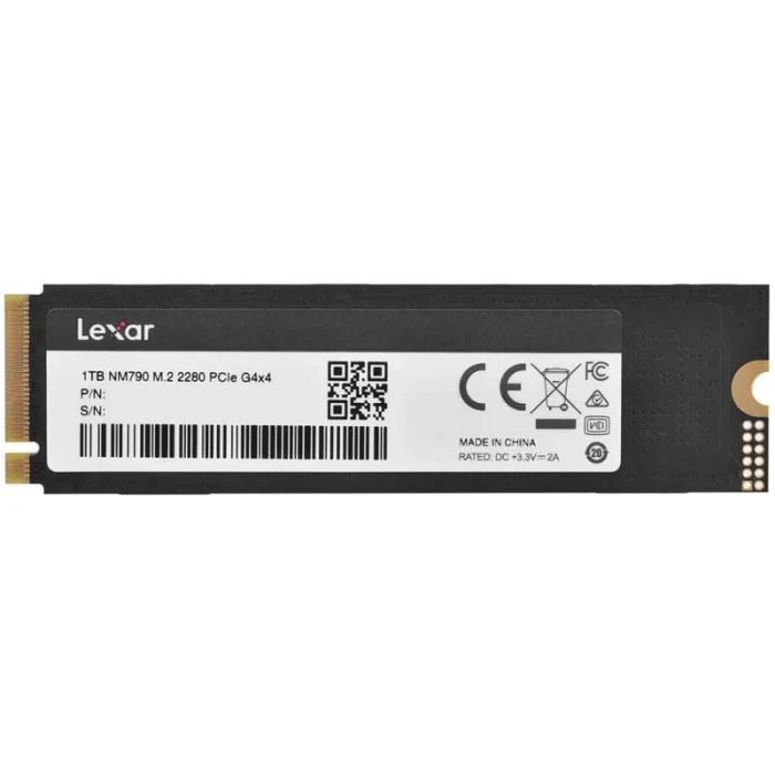 Disque SSD interne LEXAR NM790 1TB M.2 NVMe PCIe Gen4 7400MB/s (LNM790X001T-RNNNG) - Prix moins cher - Linksolutions