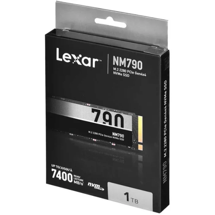 Disque SSD interne LEXAR NM790 1TB M.2 NVMe PCIe Gen4 7400MB/s (LNM790X001T-RNNNG) - Prix moins cher - Linksolutions