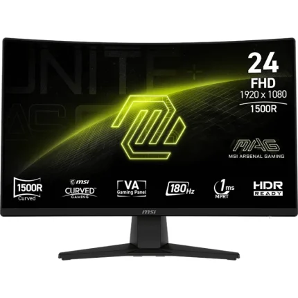 Écran Gaming incurvé MSI MAG 242C 23.8&Prime; Full HD 180Hz (9S6-3BC31T-009) - Achat Maroc - Linksolutions