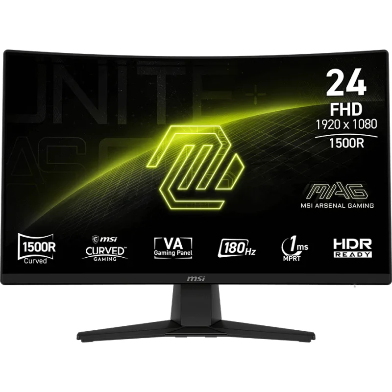 ecran-gaming-incurve-msi-mag-242c-23.8-full-hd-180hz-9s6-3bc31t-009-prix-linksolutions_1.webp Écran Gaming incurvé MSI MAG 242C 23.8″ Full HD 180Hz (9S6-3BC31T-009) - Achat Maroc - Linksolutions
