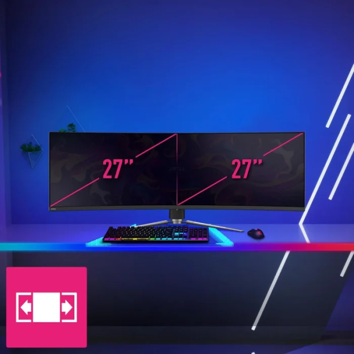 Écran Gaming incurvé MSI MPG 491CQPX 49&Prime; DQHD ultra large (9S6-3FA84T-028) - Prix moins cher - Linksolutions