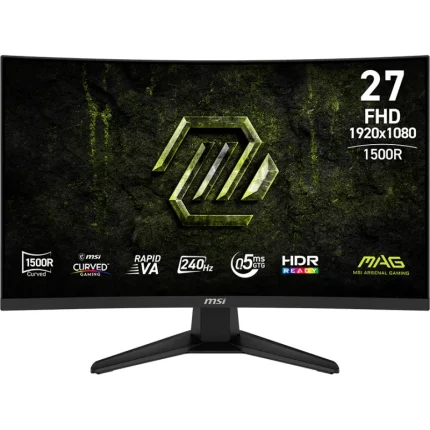 Écran Gaming MSI MAG 275CF X24 27&Prime; Full HD 240Hz 0.5ms (9S6-3CE91H-012) - Prix moins cher - Linksolutions
