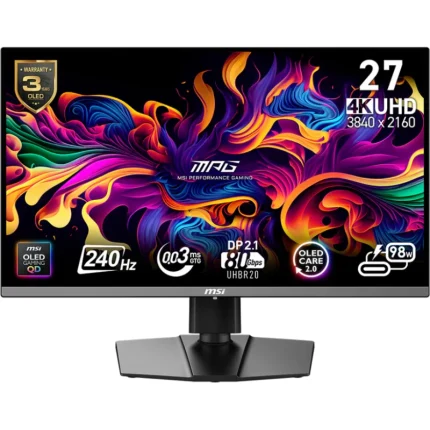 Écran Gaming MSI MPG 272URX QD-OLED 27&Prime; 4K premium (9S6-3CD79A-054) - Prix Maroc - Linksolutions