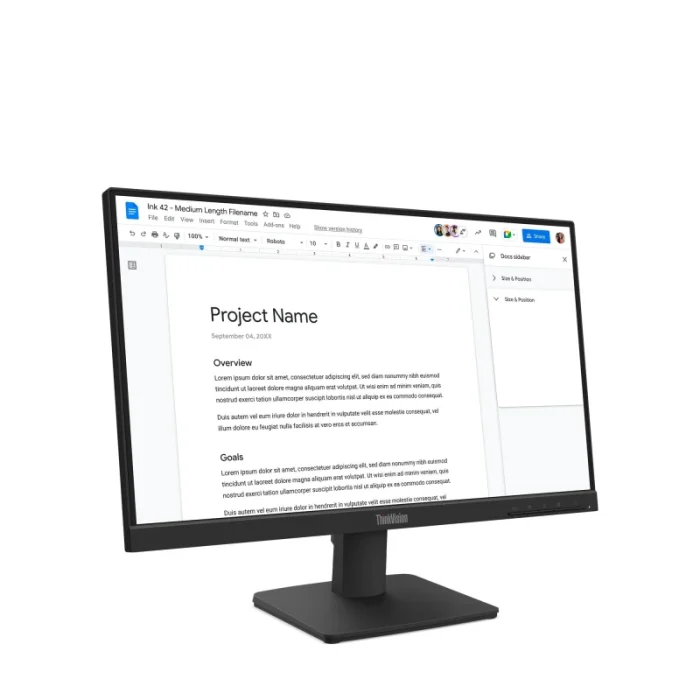 Écran lenovo thinkvision s22 4e 22" full hd (64cbkat6eu)