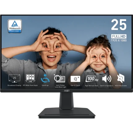 Écran MSI Pro MP223 E2 24.5&Prime; Full HD 100Hz IPS (9S6-3PC2CM-002) - Prix Maroc - Linksolutions