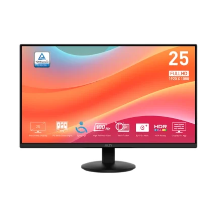 Écran PC MSI Pro MP252L 24.5&Prime; Full HD 100Hz (MSI-9S6-3PD7CT-01) - Prix Maroc - Linksolutions
