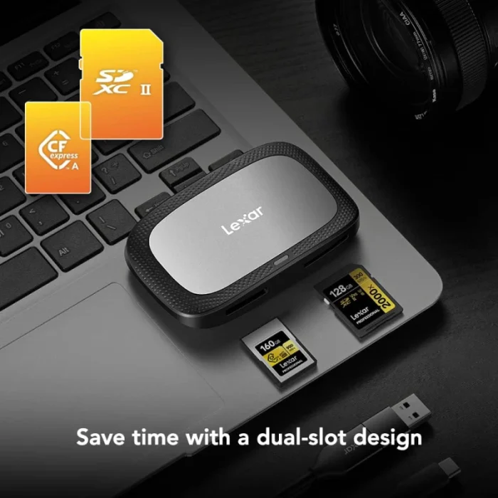 Lecteur carte LEXAR Professional CFexpress Type A + SD UHS-II USB 3.2 (LRW530U-RNBNG) - Prix Maroc - Linksolutions